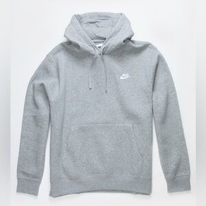 Nike Club Fleece Pullover Hoodie Grey
